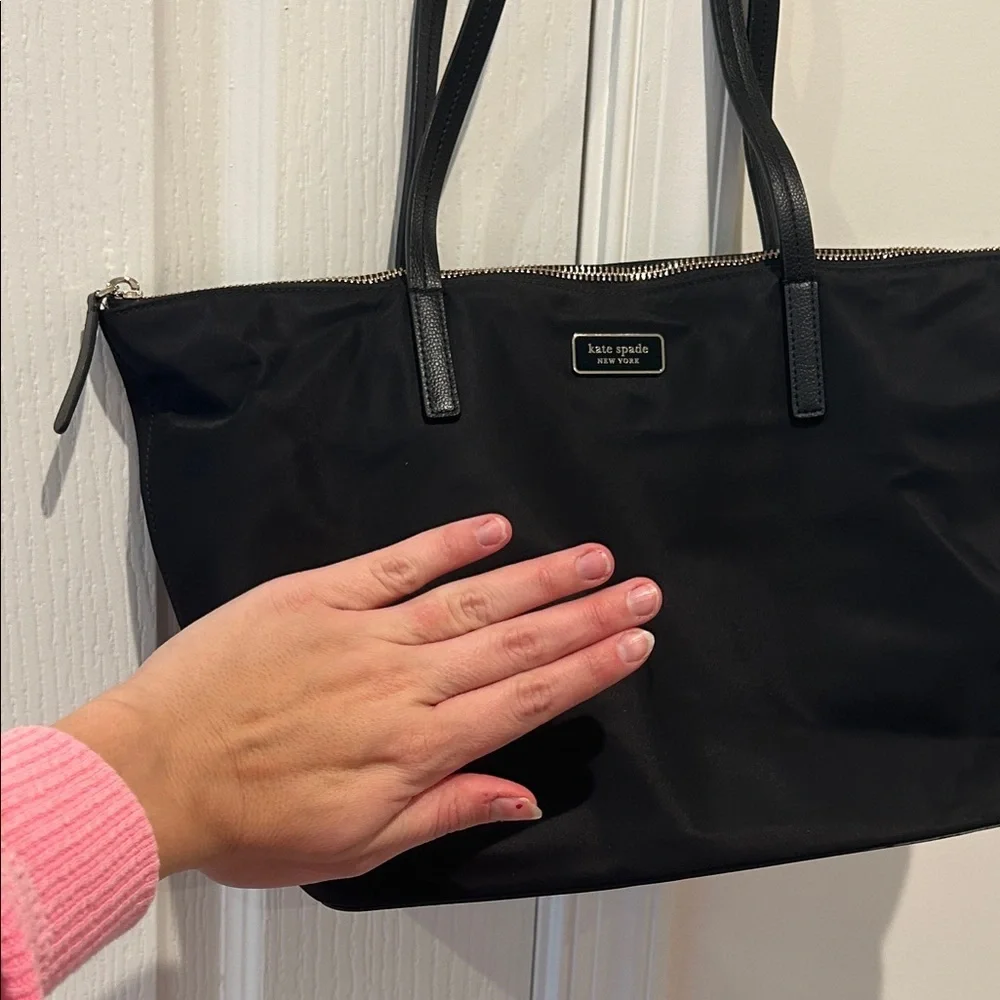 Kate Spade Vinyl Black Tote Bag